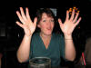 Tracy is a hand talker...