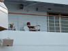 My favourite spot on the ship to watch us pull out of port