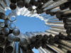 Sibelius Monument. There are over 600 hollow pipes
