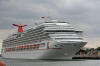 Going past our ship