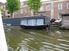 Modern looking houseboat