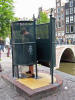 Taking a leak in downtown Amsterdam