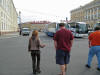 Catherine is telling me how Moscow compares to St. Petersburg