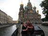 Church of Our Savior on Spilled Blood. Chris is telling me to smile