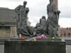 Flowers at the War Memorial