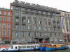 Each building was a different colour