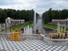 Overlooking the gardens at Peterhof