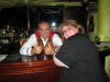 Chris with Romeo, the best bartender on the ship!