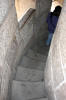 You take the stairs down from the top