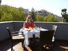Breakfast on our rooftop terrace