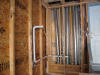 Running central vacumn tubing