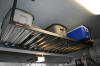 Overhead storage holds 600 lbs