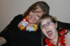 Jayne hams it up