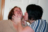...but still makes out with Kim