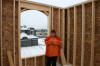 Chris wishes she had insulation...and a roof