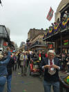 Walking along Bourbon Street