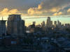 View of modern London from our hotel lounge