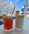 First drinks of the cruise!
