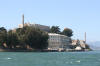 Closeup of Alcatraz island