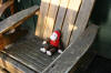 George catches some rays
