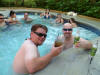 Hanging in the hot tub
