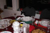 Simon is ready for Christmas dinner